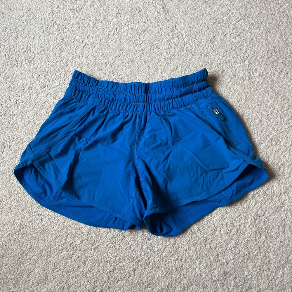 blue lululemon shorts